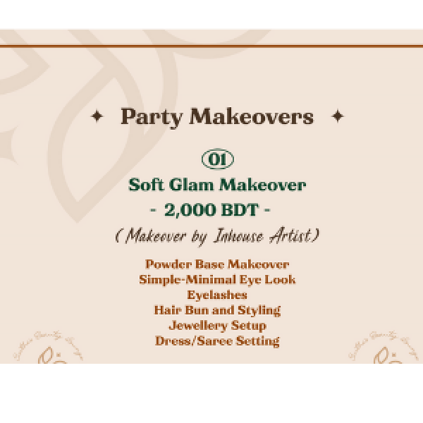 Party Makeovers  (01 Soft Glam Makeover